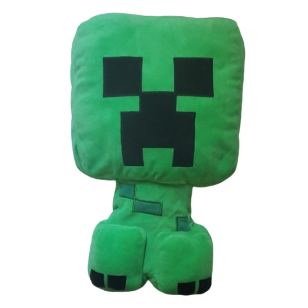 Minecraft Creeper Green/Black Plush Bed Pillow-OS
